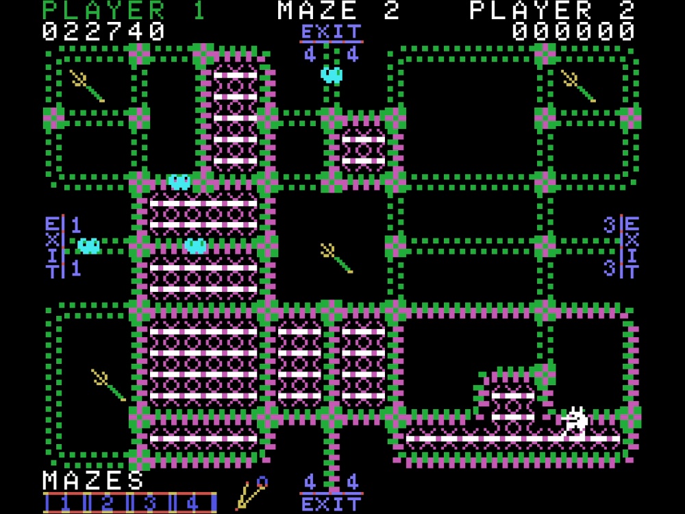 Gameplay of Pepper II for Colecovision